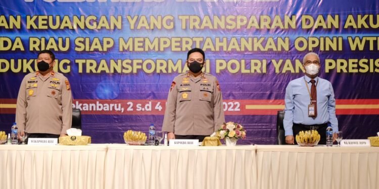 9 Kali Raih WTP, Kapolda Riau Intruksikan Seluruh Jajaran Optimalkan Penyusunan Anggaran.