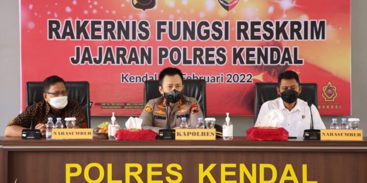 Kapolres Kendal Buka Rakernis Fungsi Reskrim Jajaran Polres Kendal.