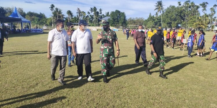 Dandim 1701/Jayapura Buka Turnamen Liga Top Skor Papua U-14 Tahun 2022.