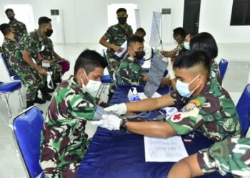 Antisipasi Penyebaran Virus Covid-19 Varian Omicron, Koarmada III Melaksanakan Vaksinasi Booster Bagi Seluruh Prajurit.