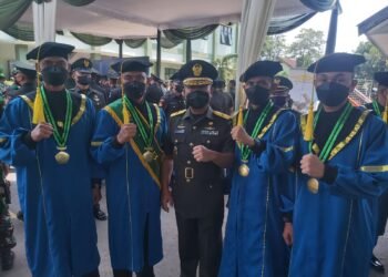 Prajurit Berprestasi Kodam XII/Tpr Jadi Wisudawan Terbaik Poltekad.