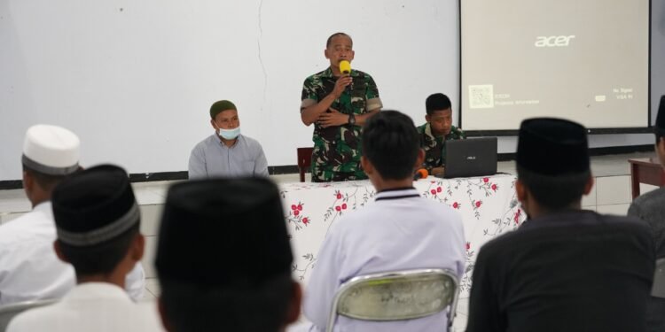 Kodam XVIII/Kasuari Gelar Sosialisasi Rekrutmen Prajurit Bintara Dan Tamtama PK Khusus Santri Dan Lintas Agama.