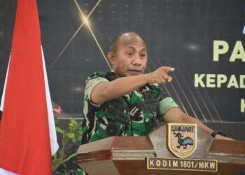 Kunker Ke Kodim 1801/Manokwari, Pangdam Kasuari Apresiasi Kinerja Dandim dan Prajuritnya.