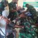 Tim Vaksinasi Mobile Kodim HSS Sasar Desa Lungau.