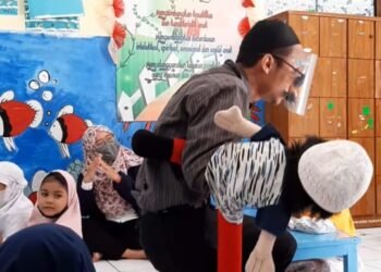 Cegah Pengaruh Game Online di Masa Pandemi Terhadap Anak, Tim Dinas Perpustakaan dan Kearsipan Surabaya Turun Lapangan.