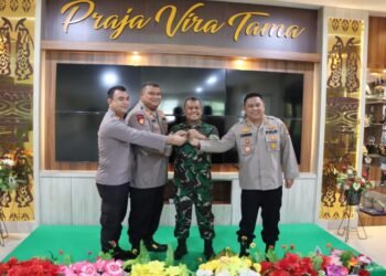 Silaturahmi Kapolres Sorong Kota Dengan Danrem 181/PVT.