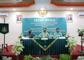 Silaturahmi Dengan Anggota Cabang L, Ini Pesan Ketua Persit KCK Daerah XII/Tpr.