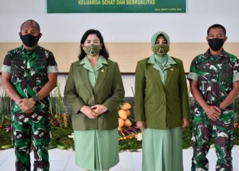 Persit KCK PD XVIII/Kasuari Gelar Perayaan HUT Persit ke-76.