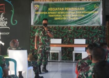 Tingkatkan Kualitas Apkowil, Kodim 1615/Lotim Gelar Binsiap Apwil dan Puanter.