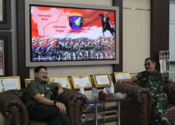 Pangdam XII/Tpr Terima Kunjungan Silaturahmi Dirum Puskesad.