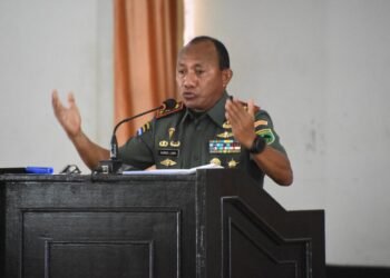 Pangdam Kasuari Sampaikan Kepada Para Pamen Kodam Agar Bisa Menerima dan Bahagia Tugas di Kodam XVIII/Kasuari.