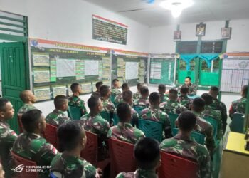 Dansatgas Pamtas RI-Malaysia Yonif Mekanis 643/Wns Safari Ramadhan Ke Jajaran Pos Perbatasan.