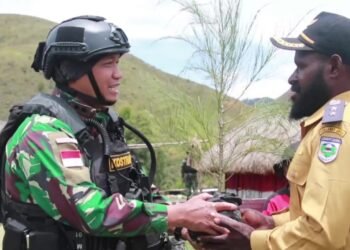 Peduli Kelestarian Lingkungan, Satgas 412 Kostrad Bersama Masyarakat Tanam 412 Pohon Kasuari di Pendalaman Papua.