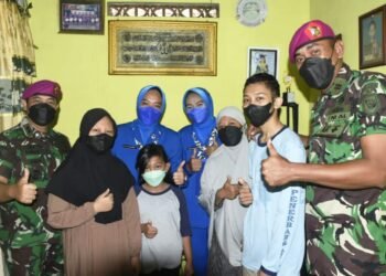 Danyon Arhanud 2 Marinir Bersama Prajurit Berbagi Berkah Ramadhan Bersama Warakawuri.