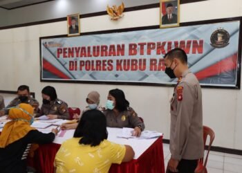 Penyaluran BTPKLWN Polres Kubu Raya Sudah Tersalurkan Seratus Persen.