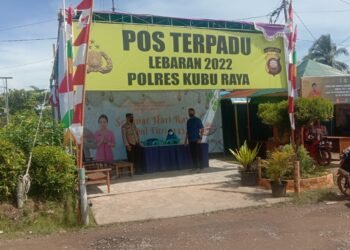 Personel Polres Kubu Raya Giat Patroli Dalam Rangka Ops Ketupat Kapuas 2022.