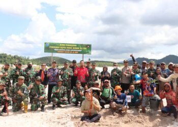 Peduli Kelestarian Lingkungan, Rindam XII/Tpr Laksanakan Aksi Tanam Sejuta Pohon.