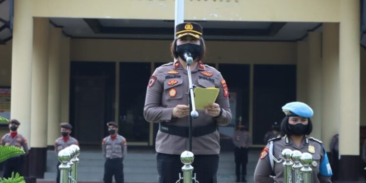 Wakapolres Kubu Raya Pimpin Upacara Hari Kesadaran Nasional, Ini Yang Disampaikan.