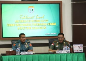 Kodam XII/Tpr Terima Taklimat Awal Pelaksanaan Kegiatan Audit Kinerja Periode II Itjen TNI.
