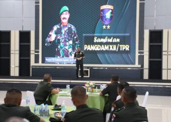 Pangdam XII/Tpr Pimpin Sertijab Danrem 121/Abw dan Kapok Sahli Pangdam XII/Tpr.