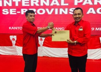Yah Gam Jabat Ketua PDI Perjuangan Aceh Jaya, Ini Harapannya.