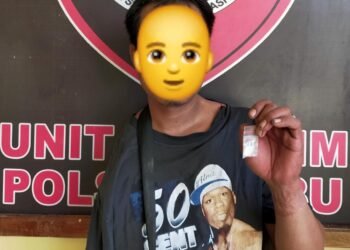 Unit Reskrim Polsek Kubu Amankan Seorang Pria Diduga Pengedar Narkotika Jenis Sabu.