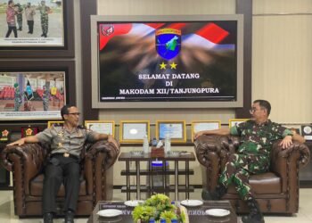 Bantu Studi Lapangan, Pangdam XII/Tpr Terima Audiensi Tim Aju dari Lemhanas.