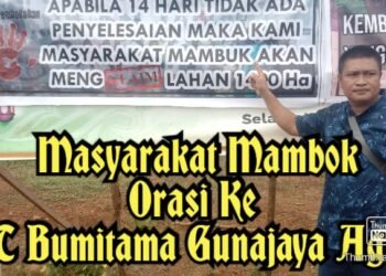 Ini Permintaan Orasi Masyarakat Mambok Kasik Waktu 14 Hari Mulai Dari Sekarang.