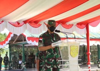 Apresiasi Keberhasilan Tugas Operasi, Kasdam XII/Tpr Sambut Satgas Yonif Mekanis 643/Wns.