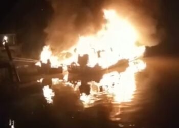 Kapolsek Rasau Jaya: Dua Unit Speedboat Terbakar Saat Isi BBM, Berikut Kronologisnya.