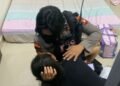 Tim PRC Polda Kalbar Lakukan Penyelamatan Kemanusiaan Menggagalkan Aksi Percobaan Bunuh Diri Seorang ART.