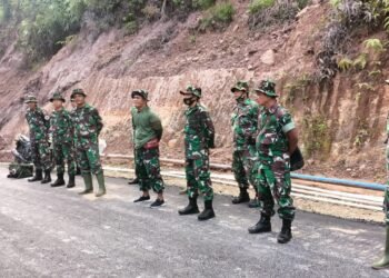 Dalam Rangka Pembagian Tugas Anggota Satgas Pra TMMD Ke 115 Kodim 0311/Pessel Lakukan Apel Pagi dan Do’a.