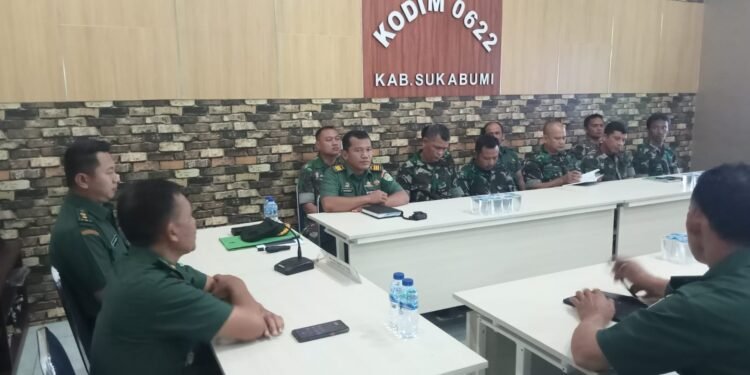 Kodim 0622/Kab. Sukabumi Gelar Sosialisasi Penyelenggaraan Administrasi Umum TNI AD.