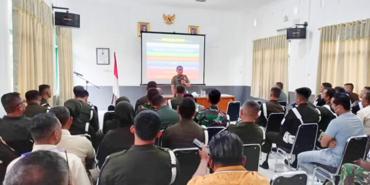 Kumdam XII/Tpr Lakukan Penyuluhan Hukum Demi Meningkatkan Disiplin Prjurit.