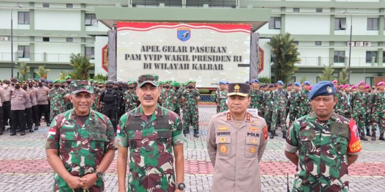 Pangdam XII/Tpr Cek Kesiapan Pasukan Pengamanan Kunjungan Wakil Presiden.