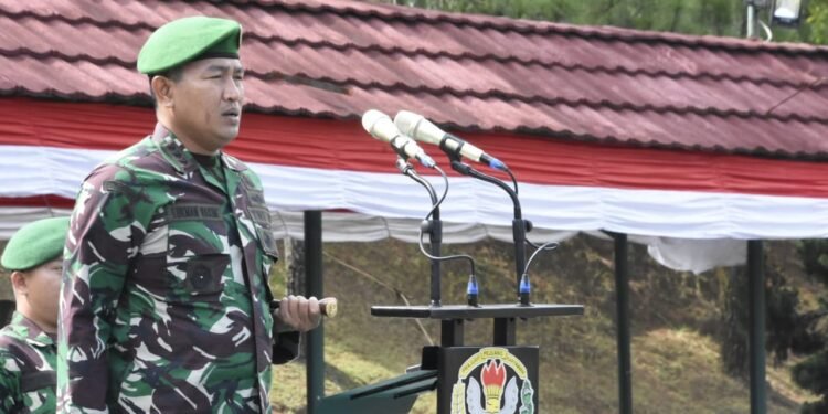 Kolonel Inf Lukman Hakim Pimpin Upacara Pembukaan Pendidikan Pertama Bintara TA 2022.