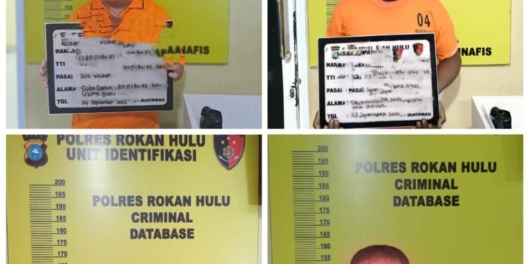 Dalam 24 Jam Terakhir, Empat Tersangka Judi Online High Domino dan Togel Digulung Team Resmob Polres Rohul.