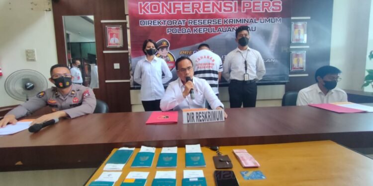Dit Reskrimum Polda Kepri Berhasil Ungkap Kasus Tindak Pidana Pekerja Migran Indonesia Secara Illegal.