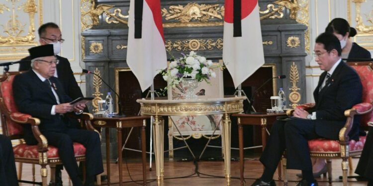 Bertemu PM Jepang, Wapres Tekankan Kerjasama Strategis Indonesia – Jepang di Bidang Ekonomi dan Pengembangan Kapasitas SDM.