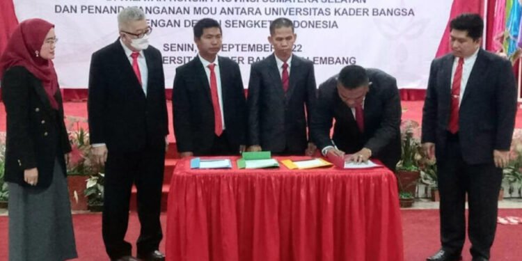 Penandatanganan Fakta Integritas dan Sumpah Mediator Ajudikator Konsiliator Arbiter di Sumatera Selatan.