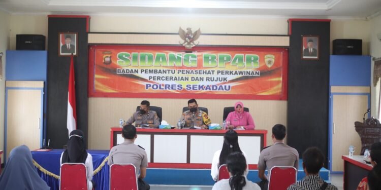 Polres Sekadau Gelar Sidang BP4R Bagi Personel Yang Hendak Menikah.