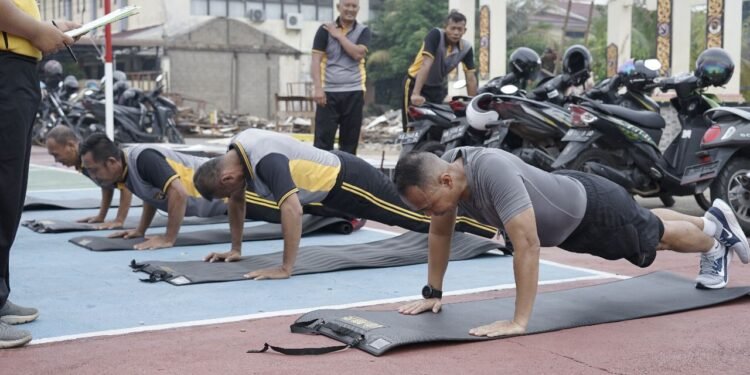 Tes Jasmani Berkala Brimob, Tingkatkan Daya Tahan Tubuh Personel.