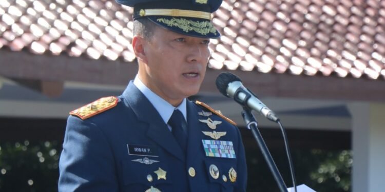 Danlanud Iswahjudi Pimpin Kenaikan Pangkat Personel Lanud Iswahjudi.