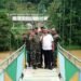Pangdam III/Slw Tinjau Progres Pembangunan Jembatan Gantung di Kecamatan Rumpin Bogor.