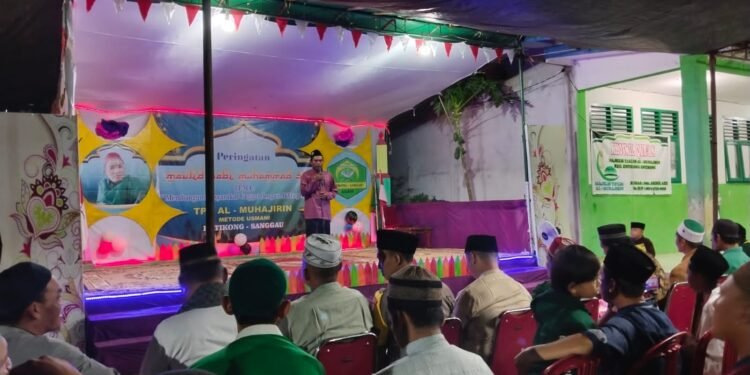 Dansatgas Pamtas Yonif 645/Gty Menghadiri Peringatan Maulid Nabi Besar Muhammad SAW 1444 H.