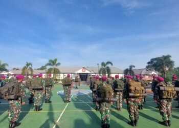 Tumbuhkan Kemanunggalan TNI dan Rakyat Prajurit Menart 2 Mar Laksanakan TMMD ke 115.
