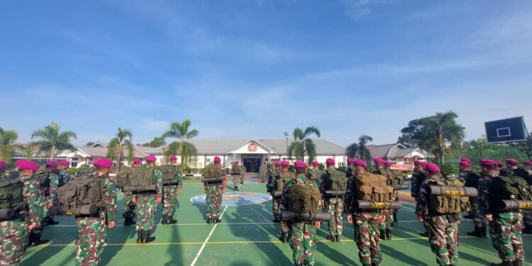 Tumbuhkan Kemanunggalan TNI dan Rakyat Prajurit Menart 2 Mar Laksanakan TMMD ke 115.