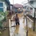 Banjir di Kecamatan Belitang Hilir Mulai Surut, Polisi Imbau Warga Tetap Waspada.