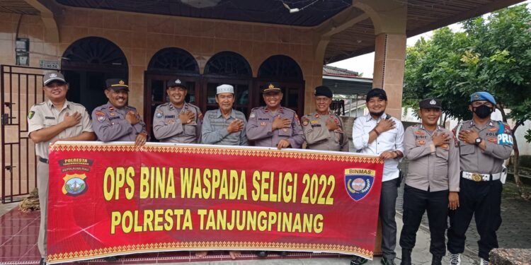 Opersi Bina Waspada 2022, Polresta Tanjungpinang Sambangi Tokoh Agama Dan Tokoh Masyarakat Tanjungpinang.