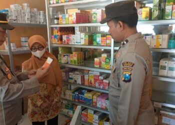 Cegah Munculnya Kasus Gagal Ginjal Akut Pada Anak, Kapolsek Torjun Laksanakan Sidak Ke Apotik.